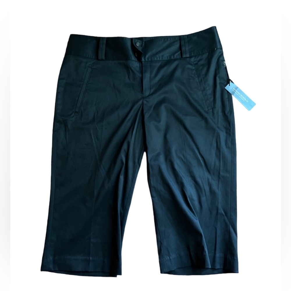 BNWT Women’s Banana Republic Capri Pants Black 14 Martin Fit